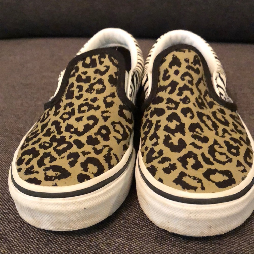 Animal Print Vans Size 3 kids